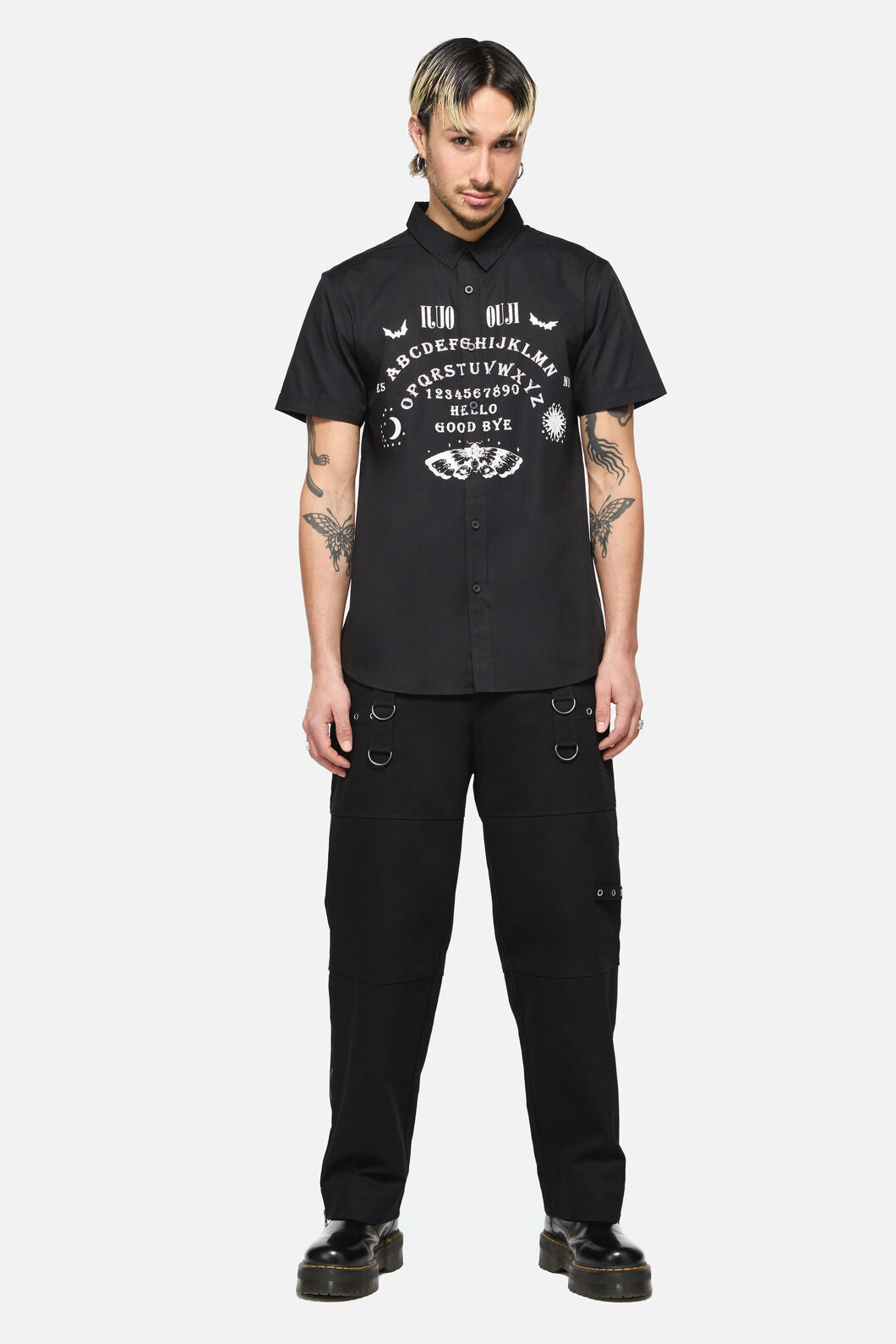 Dangerfield - Seance Goth Short Sleeve Shirt - black