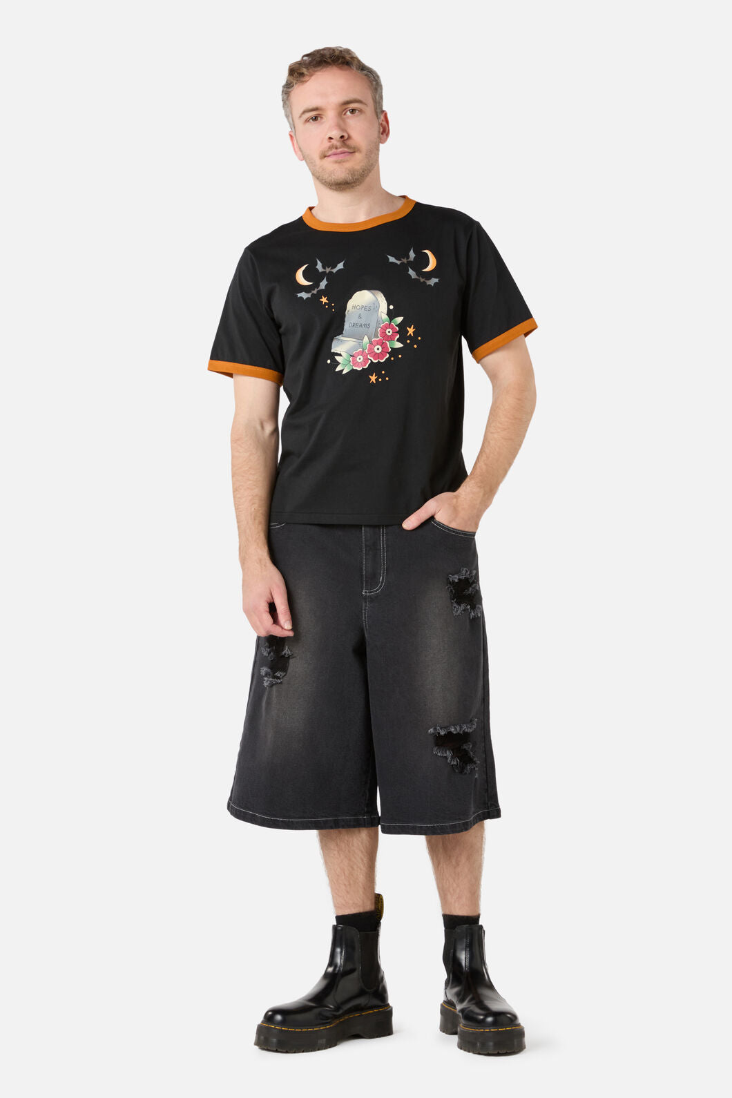 Dangerfield - Unisex All Hallows Eve Boxy Te - black