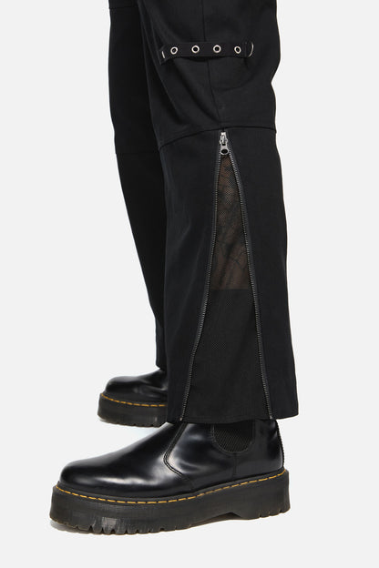 Dangerfield - Trickz Punk Zip Cargo Pant - black