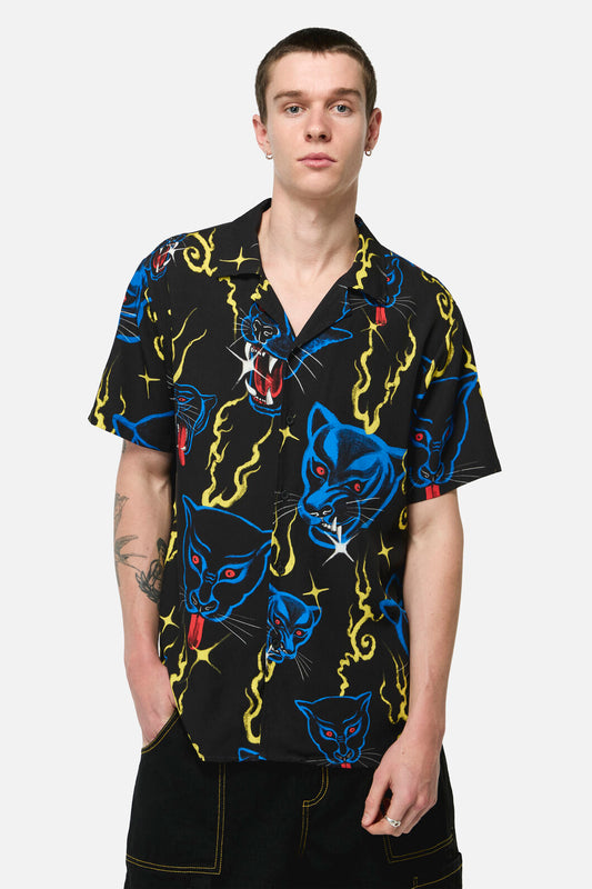 Dangerfield - Panther Punk Short SleeveShirt - black