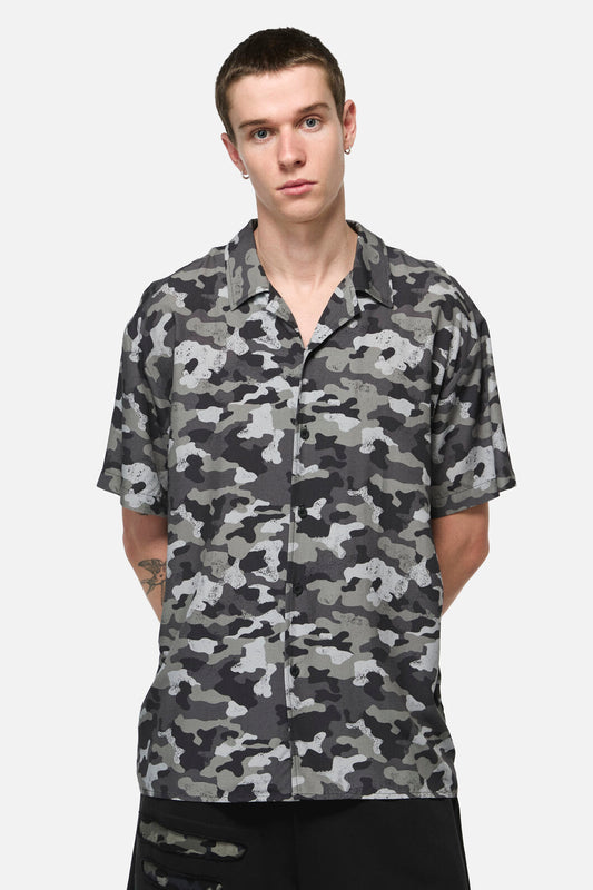 Dangerfield - Disruptive Camo SS Shirt - grey