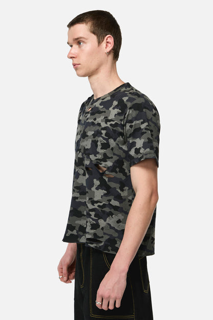 Dangerfield - Disruptive Camo Grunge Tee - grey