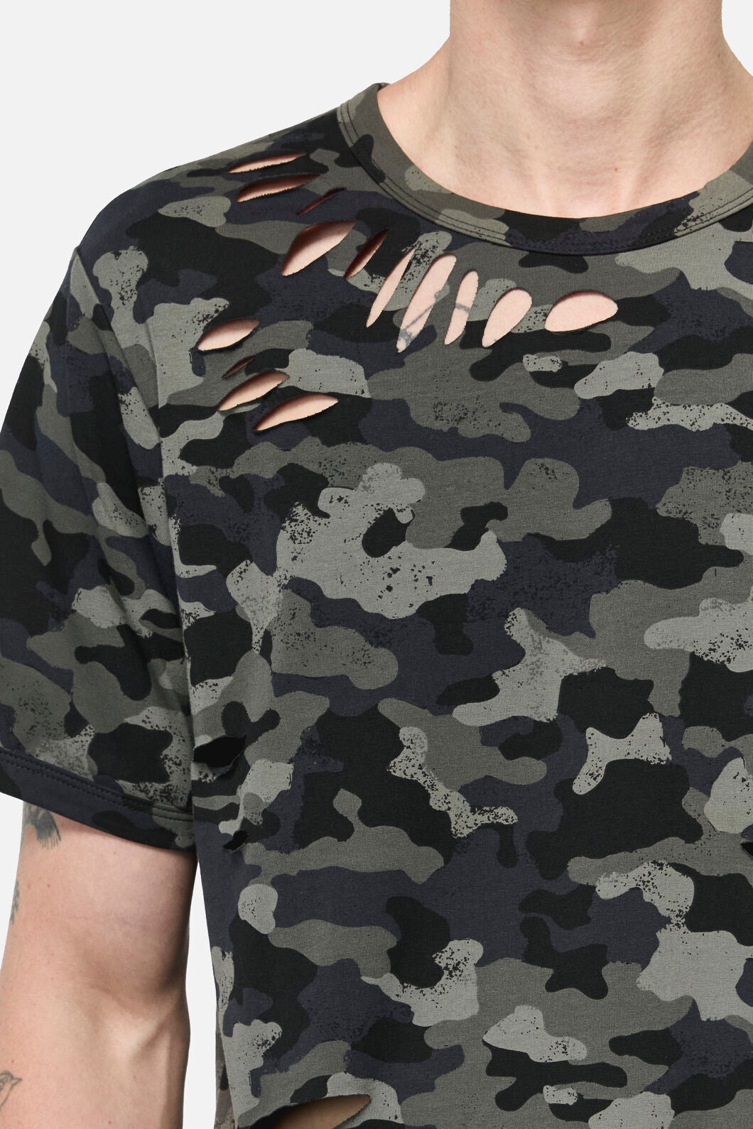 Dangerfield - Disruptive Camo Grunge Tee - grey