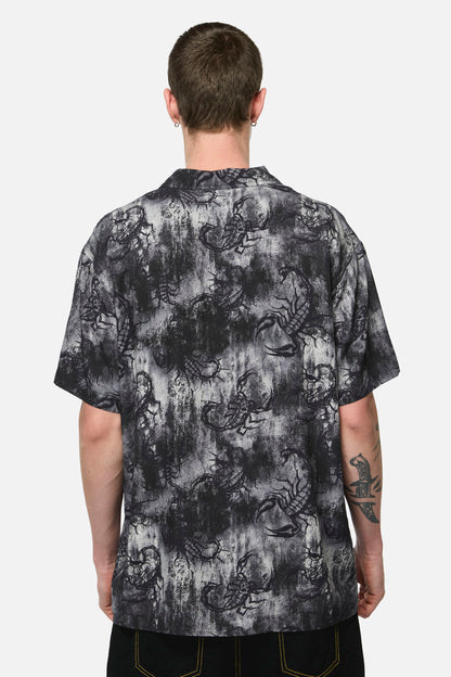 Dangerfield - Scorpius Goth SS Shirt - grey
