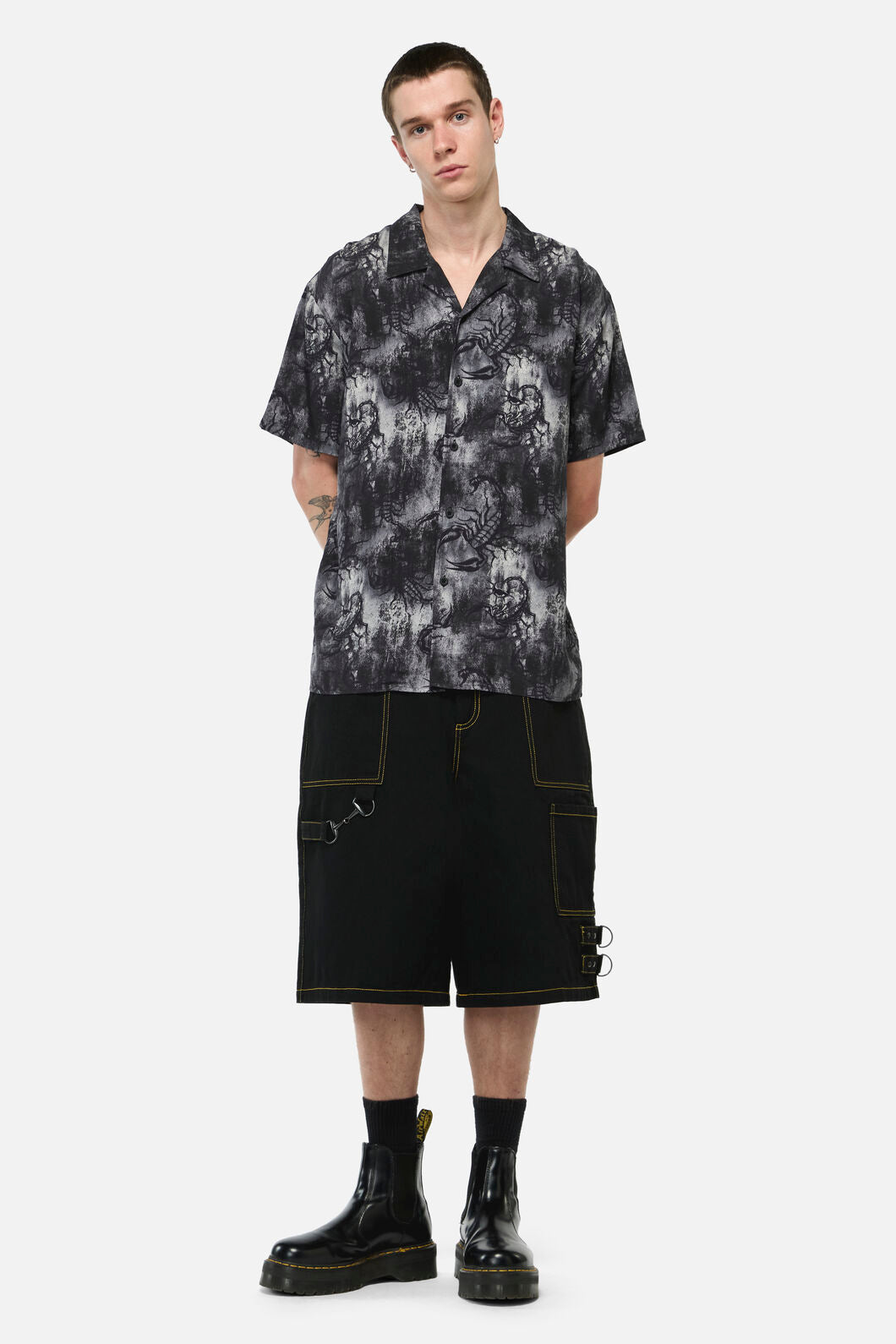 Dangerfield - Scorpius Goth SS Shirt - grey