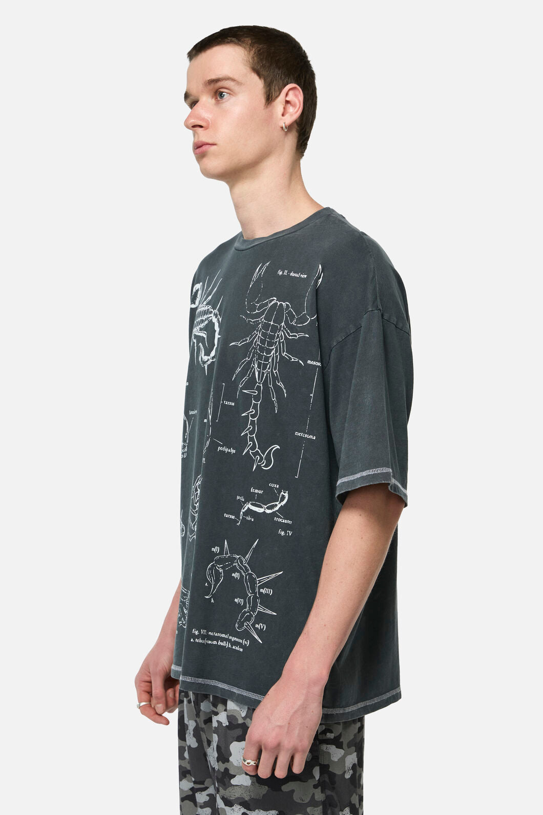 Dangerfield - Scorpius Goth Unisex Tee - grey