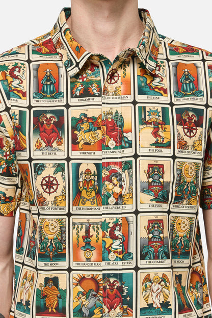 Dangerfield - Tarot Print Goth SS Shirt - multi