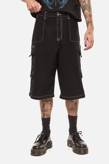 Dangerfield - Heathen Goth Pocket Jorts - black