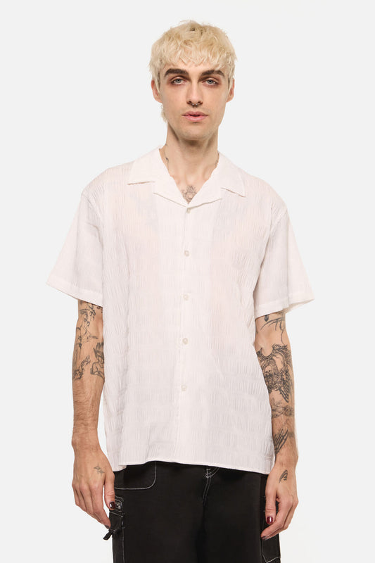 Dangerfield - Pond Stripe Unisex Shirt - white