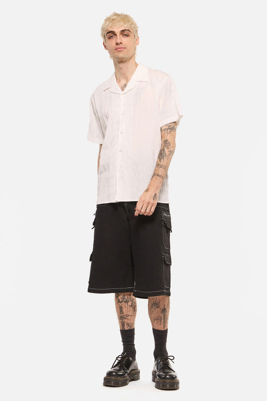Dangerfield - Pond Stripe Unisex Shirt - white