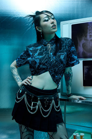 Dangerfield - Heathen Goth Print Shirt - black