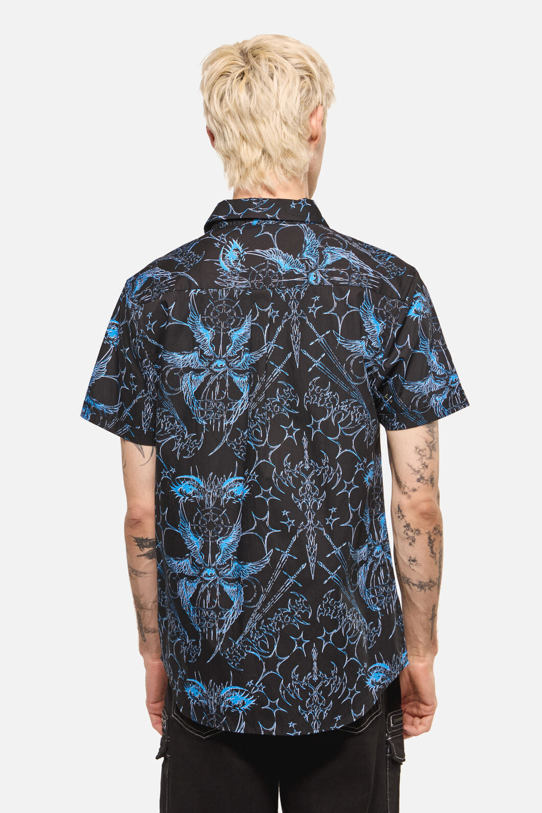 Dangerfield - Heathen Goth Print Shirt - black