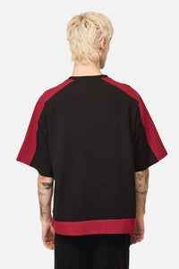 Dangerfield - Danger Sporty Goth Top - black-red