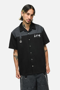 Dangerfield - Whirl Yoke Shirt - black