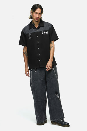 Dangerfield - Whirl Yoke Shirt - black