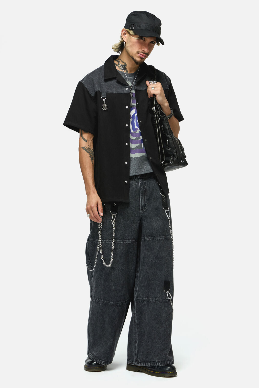 Dangerfield - Whirl Yoke Shirt - black