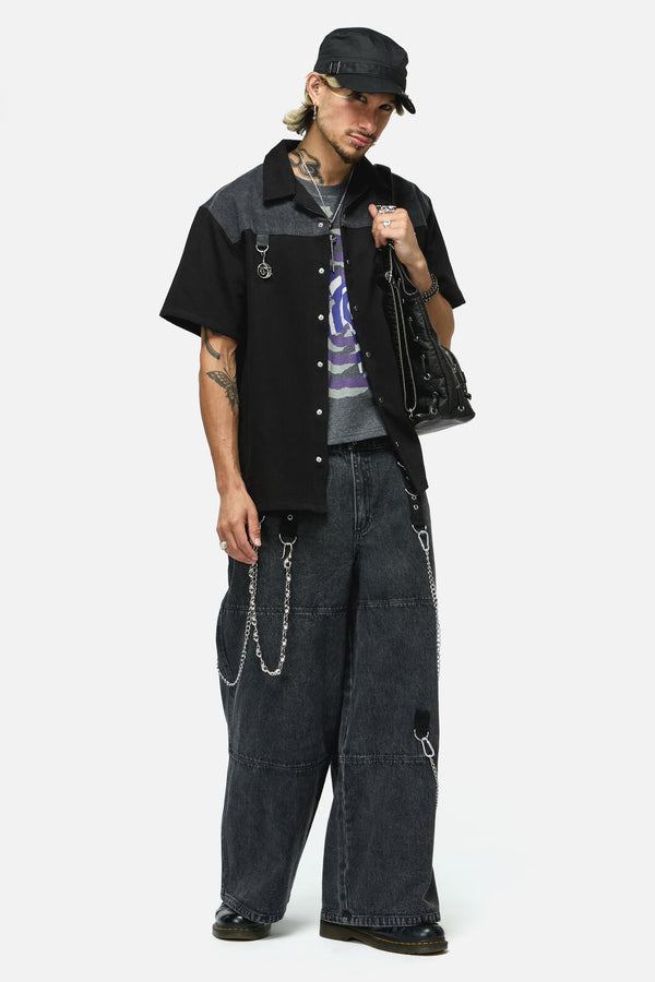 Dangerfield - Whirl Yoke Shirt - black