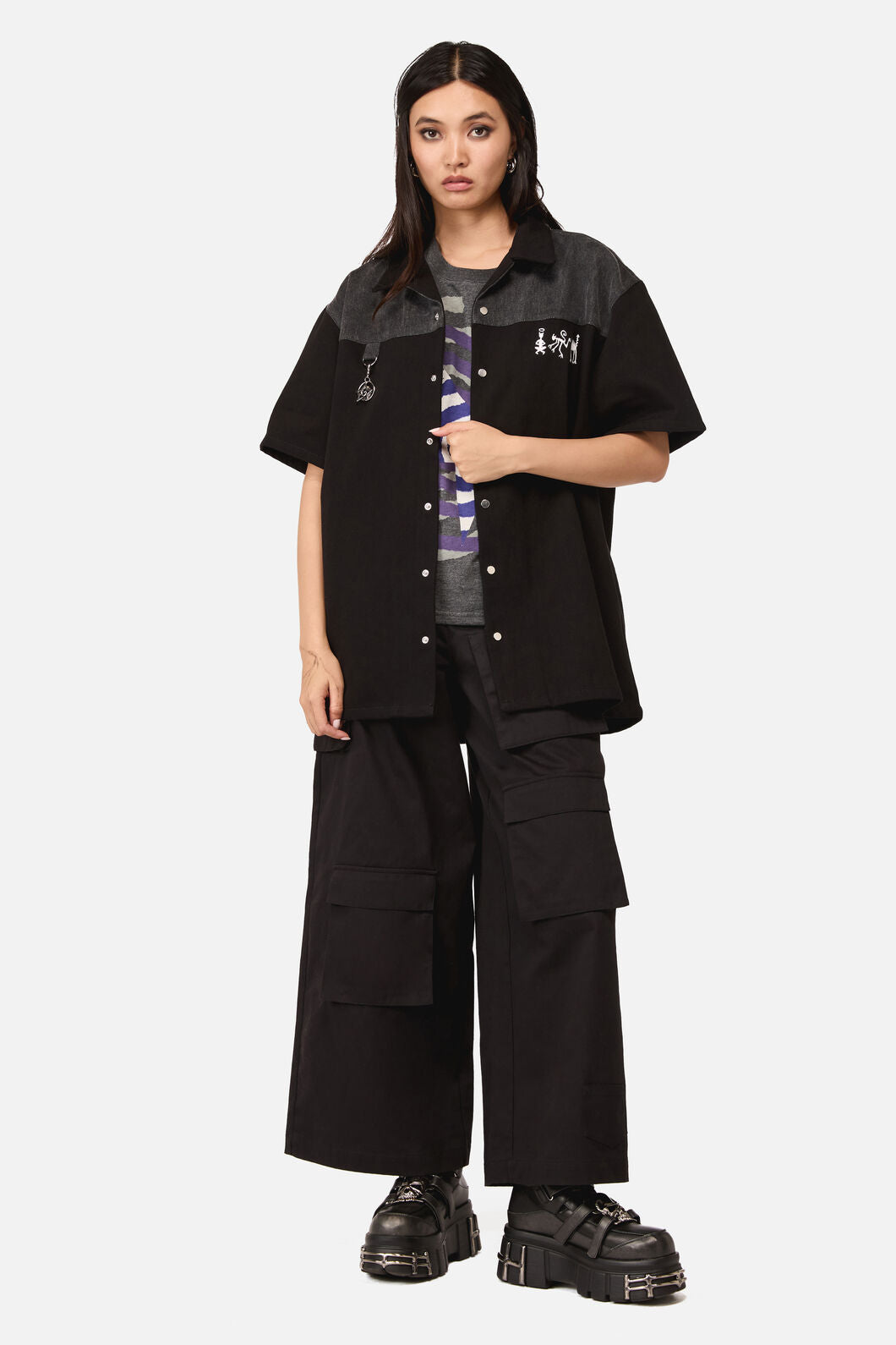 Dangerfield - Whirl Yoke Shirt - black