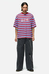 Dangerfield - Alchemy Stripe Tee - blue-red