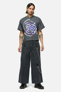 Dangerfield - Spiralling Boxy Tee - grey