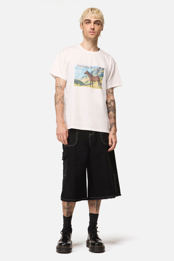 Dangerfield - Not Horsing Around Tee - white