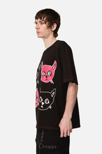 Dangerfield - Atomic Cat Tee - black