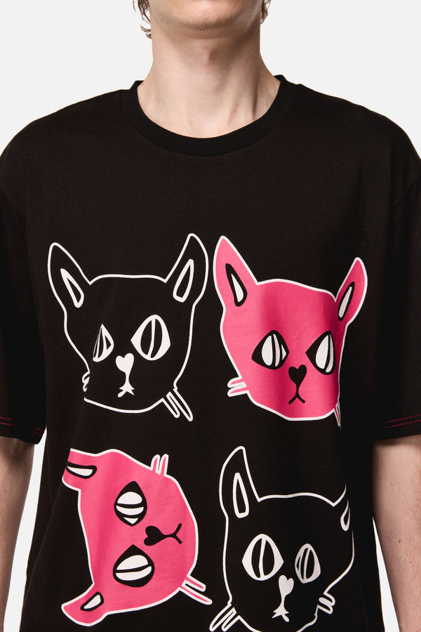 Dangerfield - Atomic Cat Tee - black