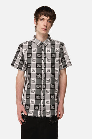Dangerfield - Atomic Cat Shirt - black-white