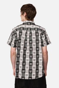 Dangerfield - Atomic Cat Shirt - black-white