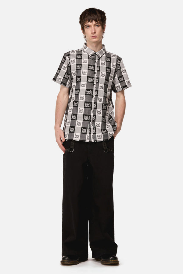Dangerfield - Atomic Cat Shirt - black-white