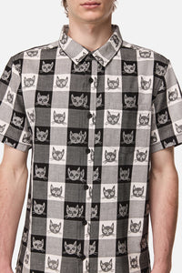 Dangerfield - Atomic Cat Shirt - black-white