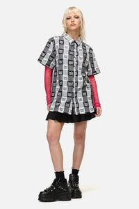 Dangerfield - Atomic Cat Shirt - black-white