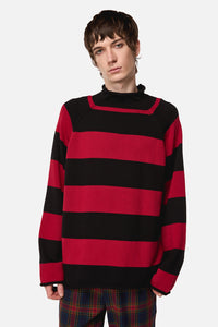 Dangerfield - Jackalope Stripe Knit - black-red