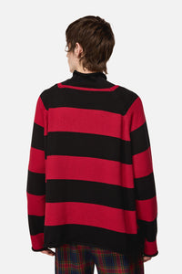 Dangerfield - Jackalope Stripe Knit - black-red