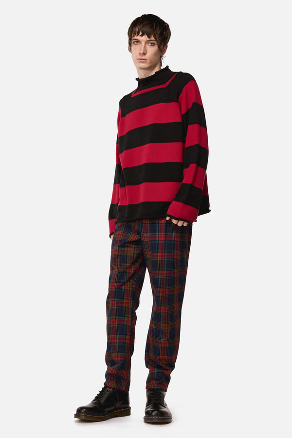 Dangerfield - Jackalope Stripe Knit - black-red