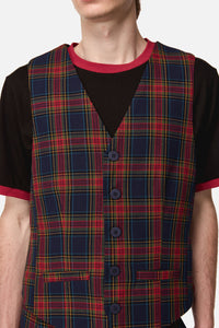 Dangerfield - Antler Check Vest - multi