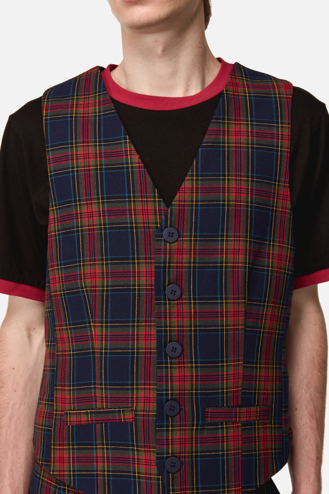 Dangerfield - Antler Check Vest - multi