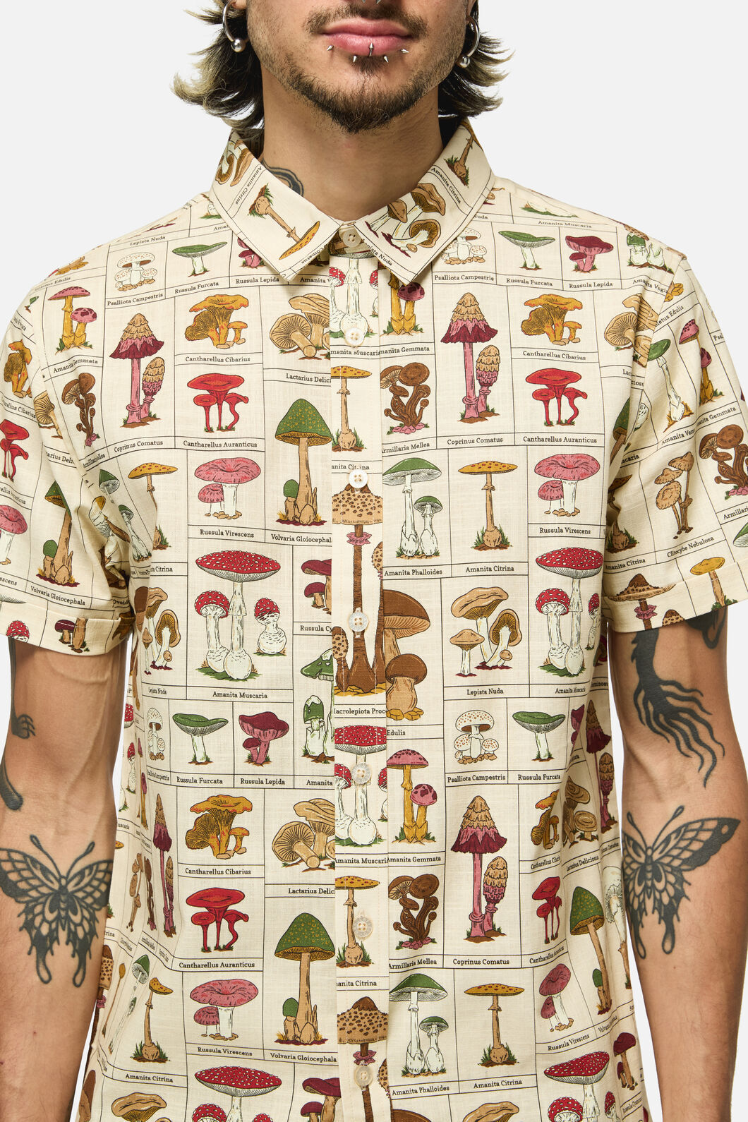 Dangerfield - Fungus SS Shirt - cream