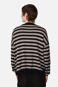 Dangerfield - Creeps Goth Stripe Knit - black