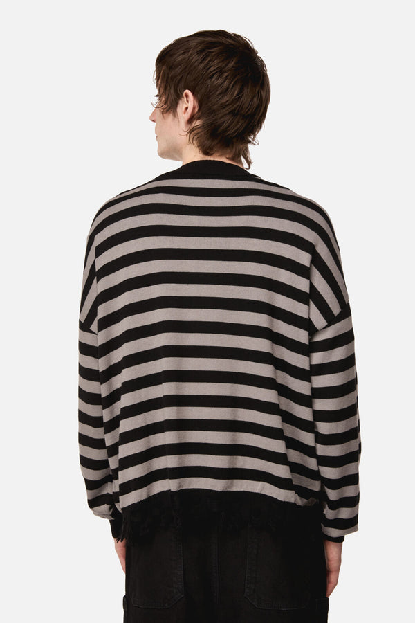 Dangerfield - Creeps Goth Stripe Knit - black