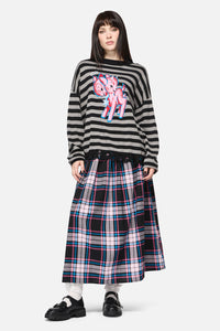 Dangerfield - Creeps Goth Stripe Knit - black