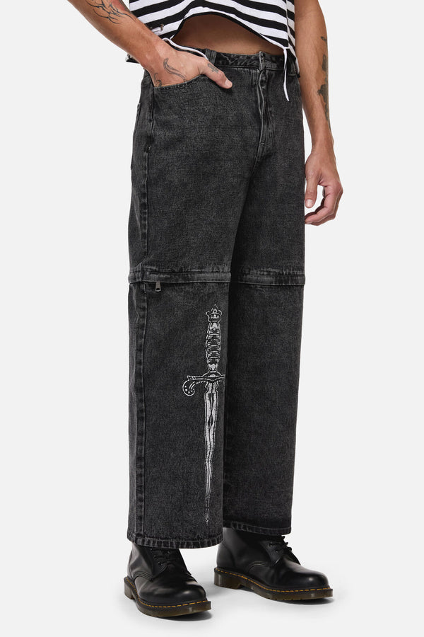 Dangerfield - Dagger Goth Jean - black