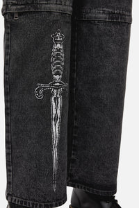 Dangerfield - Dagger Goth Jean - black