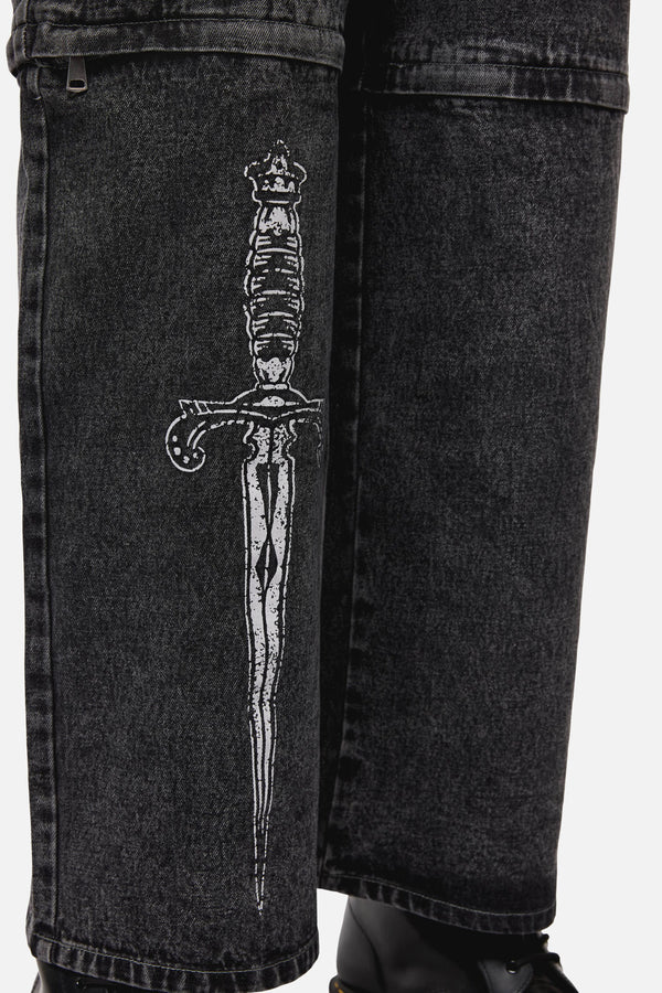 Dangerfield - Dagger Goth Jean - black