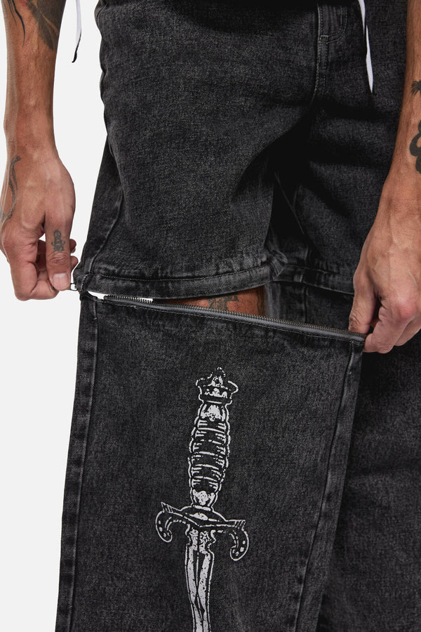 Dangerfield - Dagger Goth Jean - black