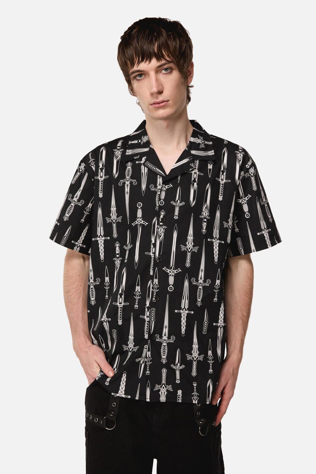 Dangerfield - Dagger Goth SS Shirt - black