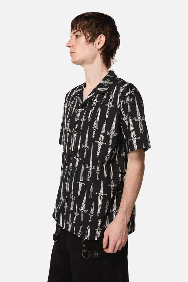 Dangerfield - Dagger Goth SS Shirt - black