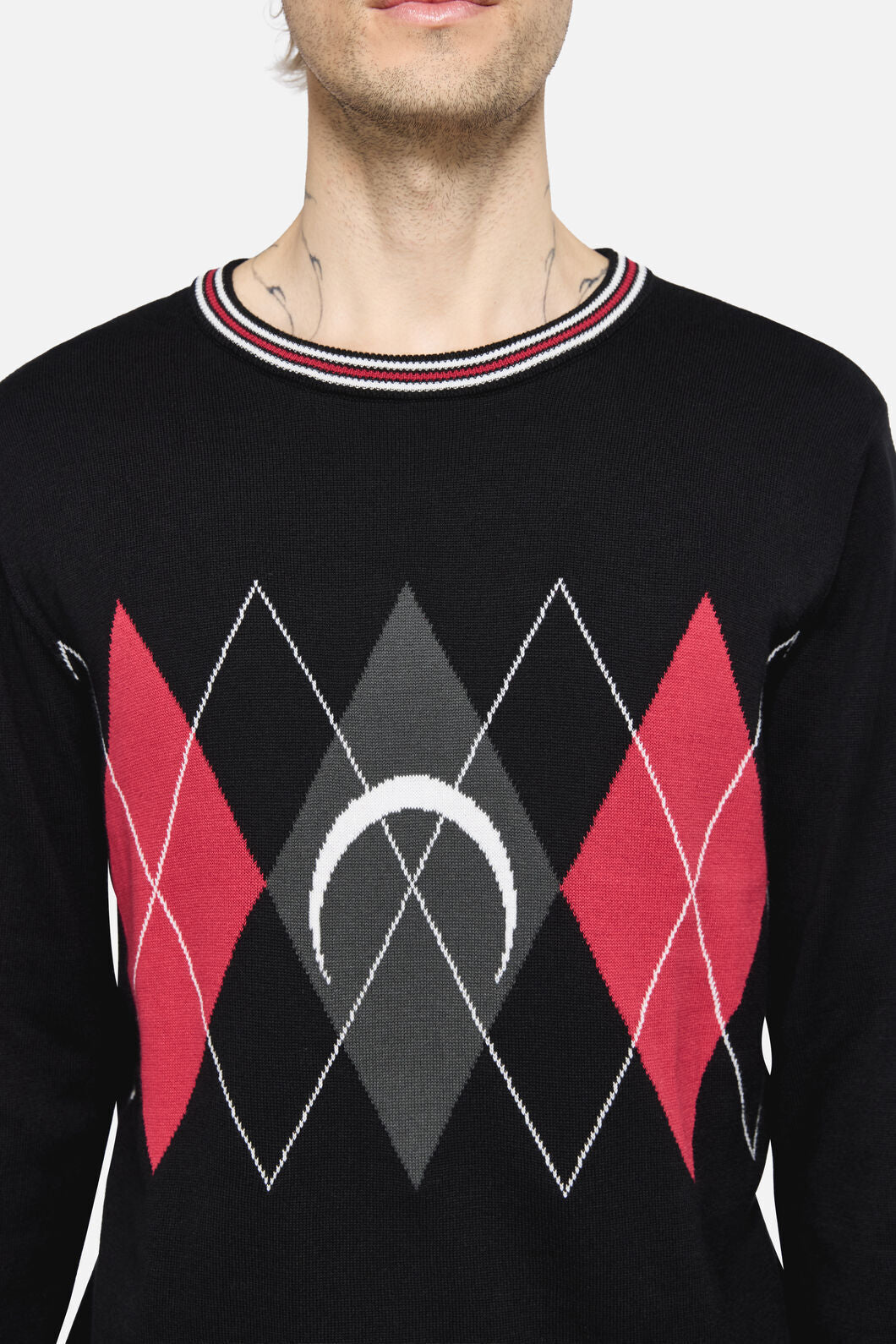 Dangerfield - Argyle Moon Knit - black