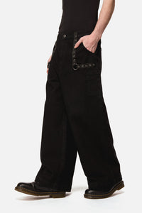 Dangerfield - Mischief Eyelet Jean - black