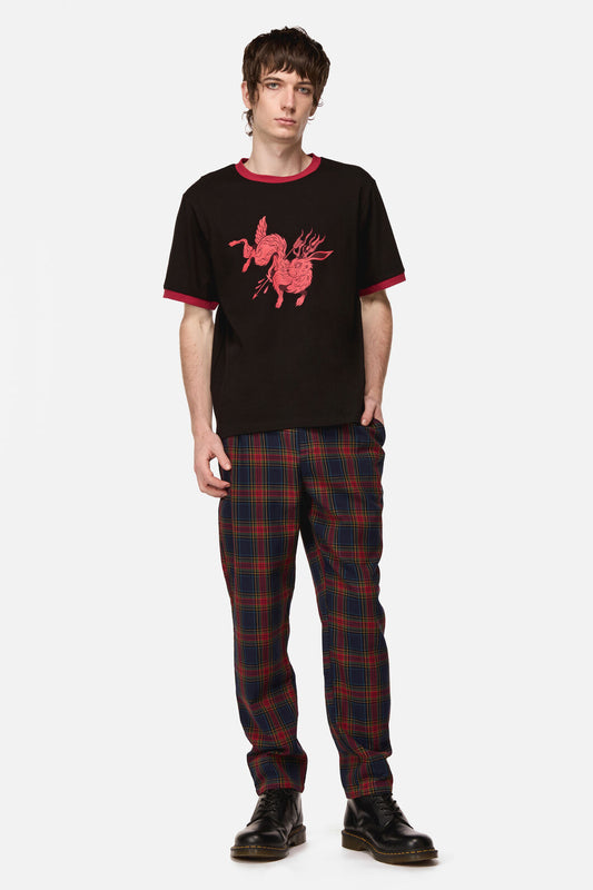 Dangerfield - Jackalope Ringer Tee - black